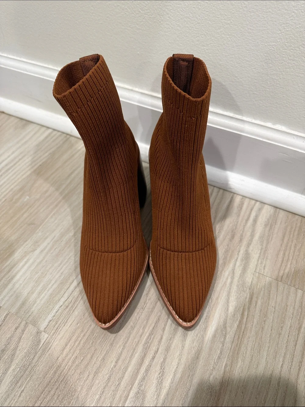 Steve Madden Ribbed Knit Ankle Boots